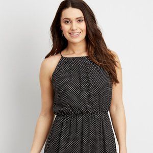 Maurices Size 3  Black Polka Dot Dress